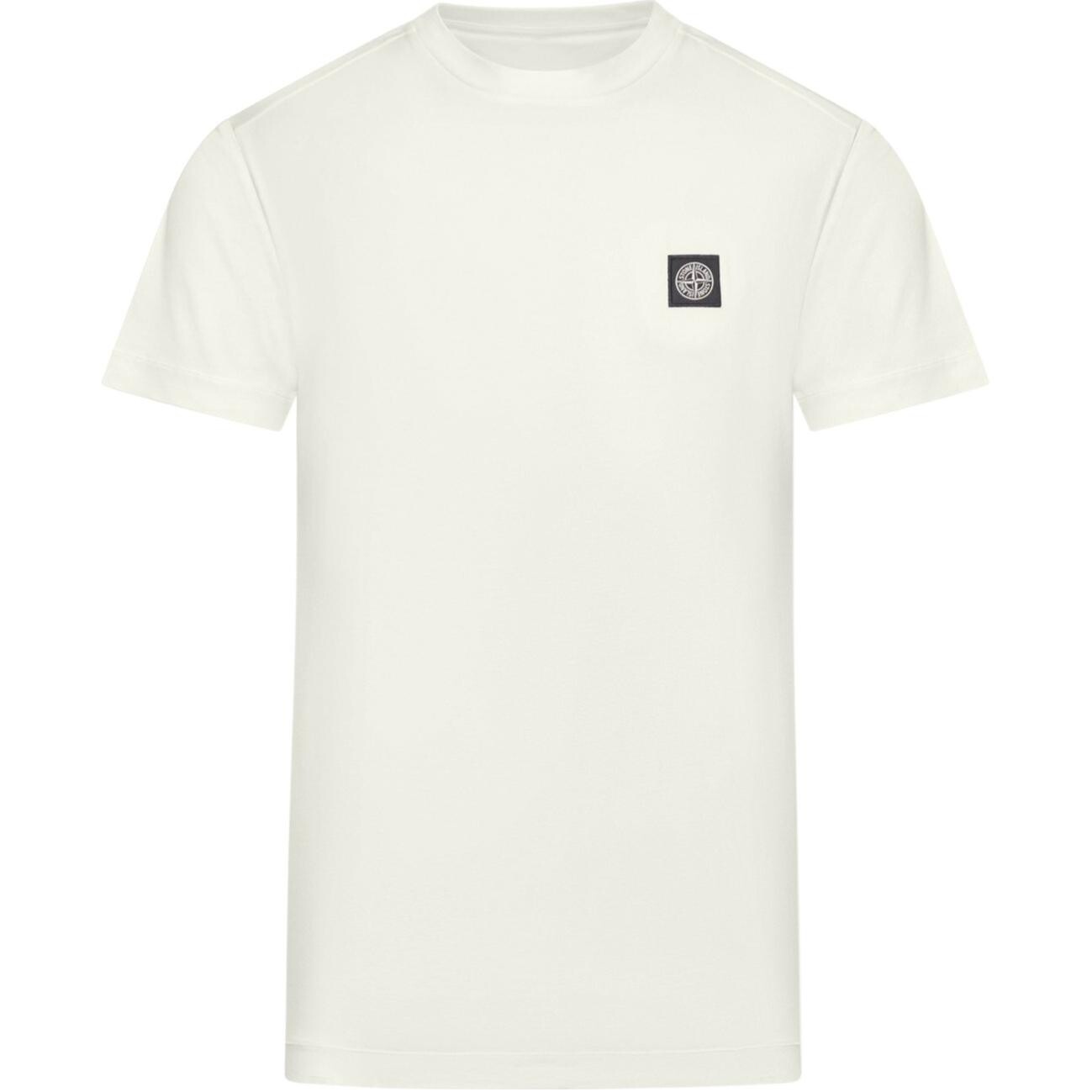 Футболка мужская белая Stone Island, белый 
Футболка мужская белая Stone Island, белый