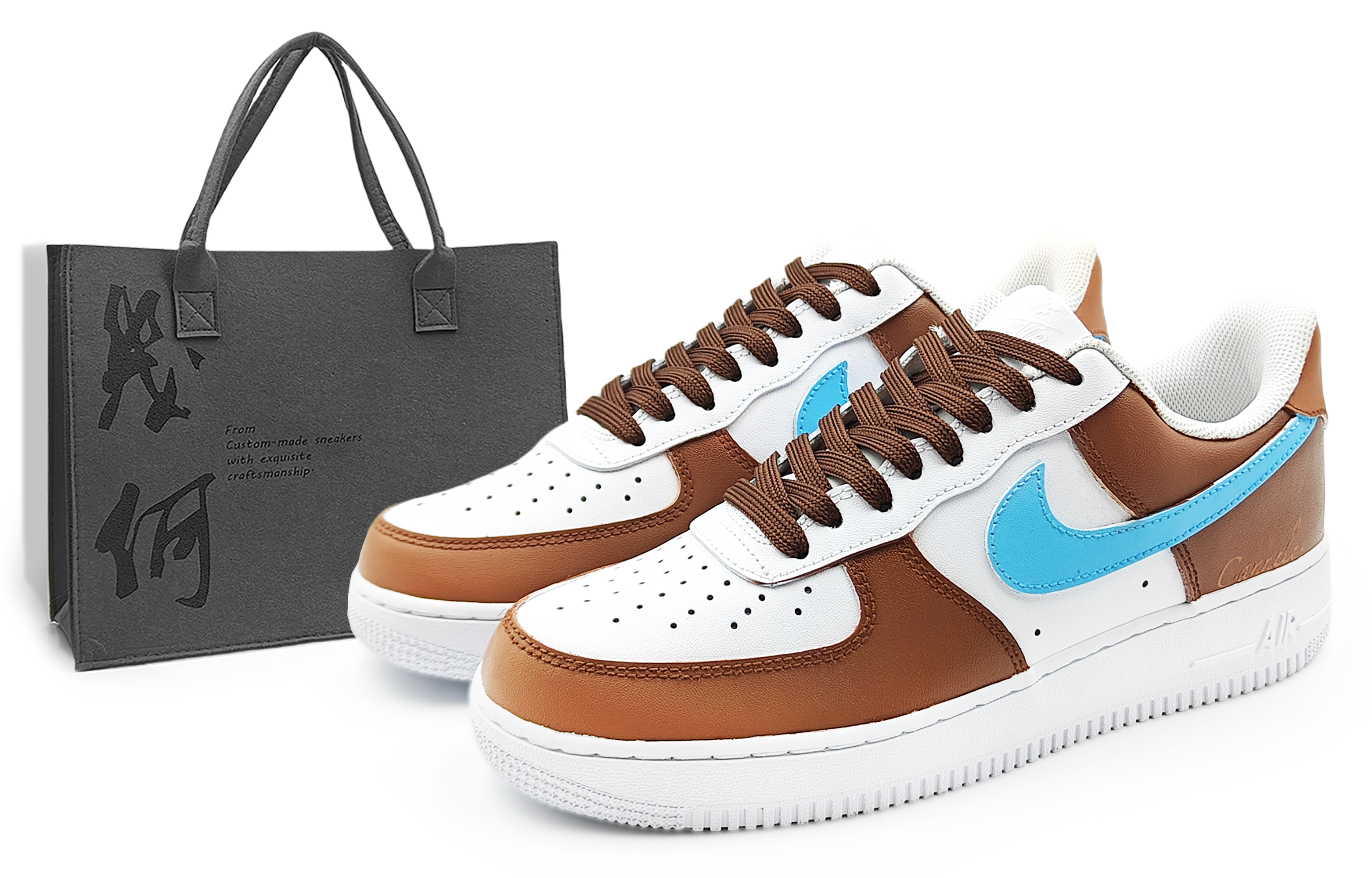 Nike Кроссовки Air Force 1 07, износостойкие, низкие, для скейтбординга, мужские, коричневые, синие
Nike Кроссовки Air Force 1 07, износостойкие, низкие, для скейтбординга, мужские, коричневые, синие