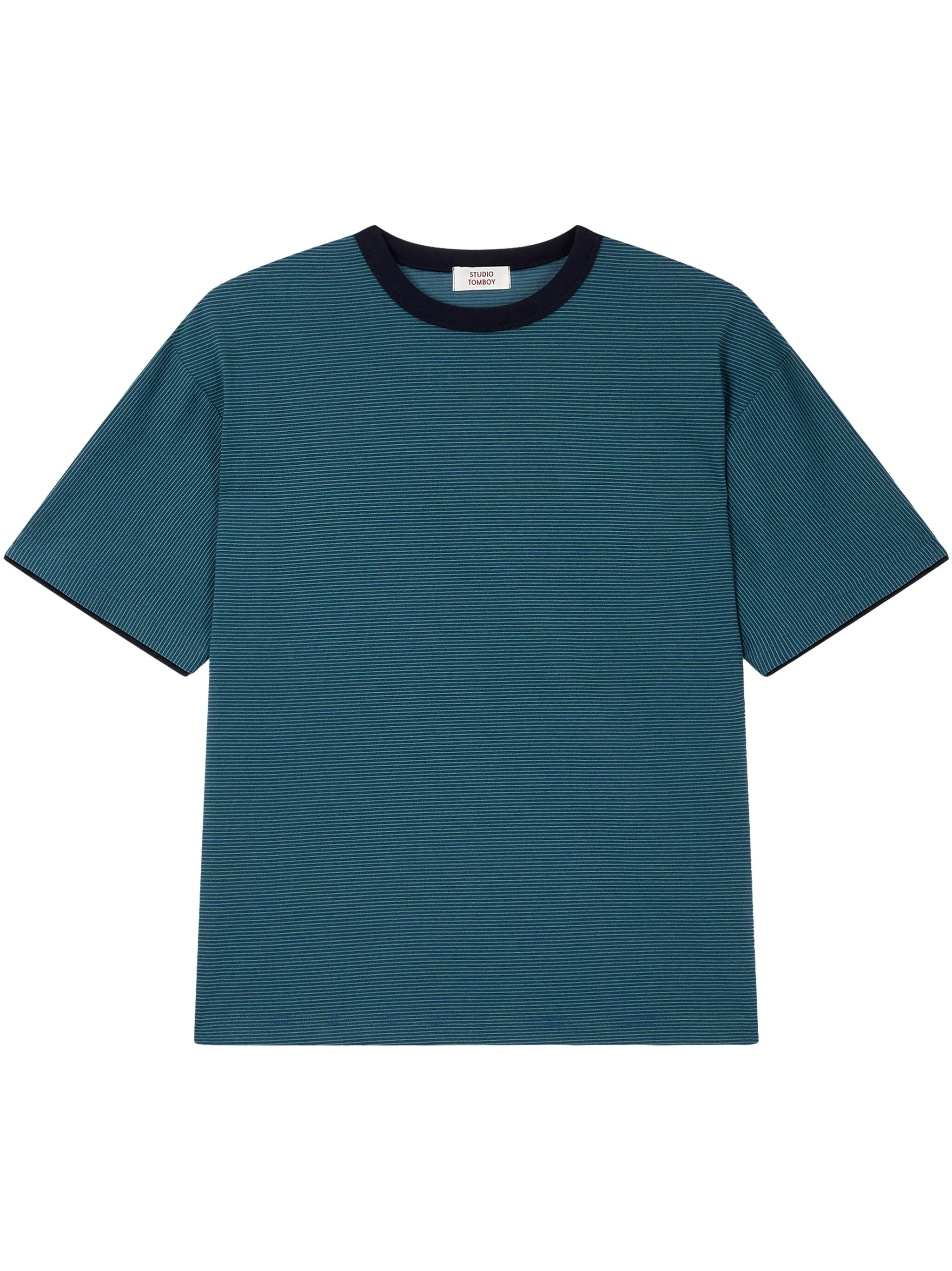 Полосатая футболка с круглым вырезом Tomboy, синий
Полосатая футболка с круглым вырезом Tomboy, синий