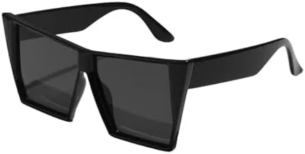 Женские солнцезащитные очки большого квадратного размера 2026 года, модные солнцезащитные очки с градиентными линзами и защитой от УФ-излучения UV400 MTZJH, Black
Женские солнцезащитные очки большого квадратного размера 2026 года, модные солнцезащитные очки с градиентными линзами и защитой от УФ-излучения UV400 MTZJH, Black