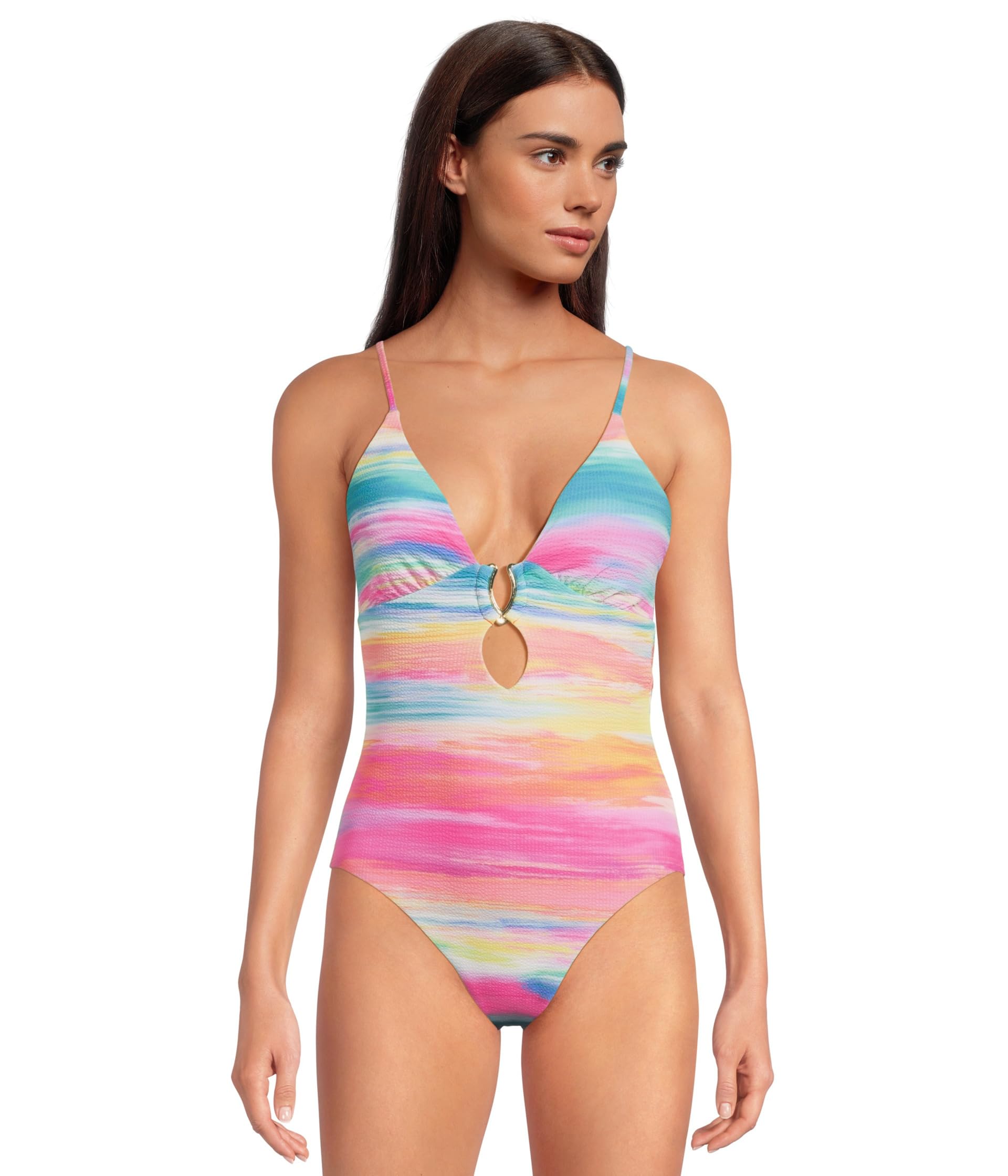 Купальник BECCA Verano Evelynn Buckle Plunge One Piece, Mutlicolor
Купальник BECCA Verano Evelynn Buckle Plunge One Piece, Mutlicolor