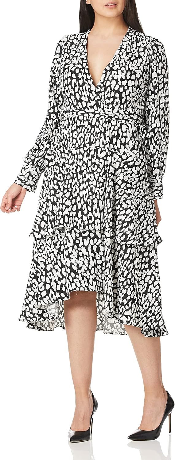 Женское платье-халат Calvin Klein с длинными рукавами и многоуровневым кроем, Cream/Black
Женское платье-халат Calvin Klein с длинными рукавами и многоуровневым кроем, Cream/Black