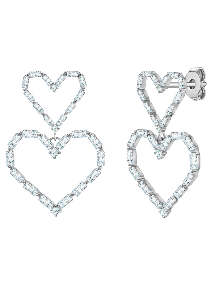 Yokoamii Серьги в форме сердца из латуни с кубическим цирконием в серебряной оправе
Yokoamii Серьги в форме сердца из латуни с кубическим цирконием в серебряной оправе