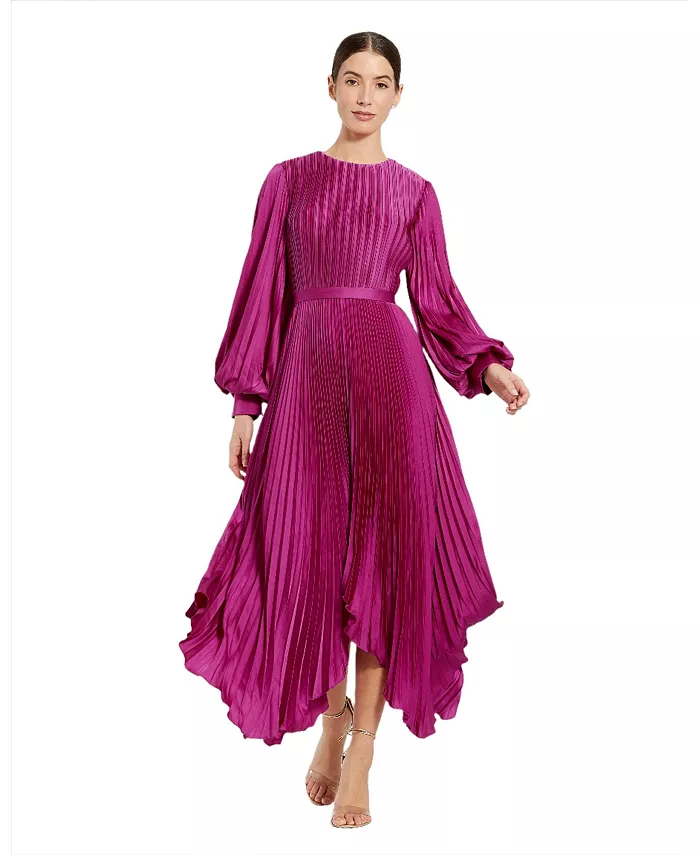 Женское плиссированное платье-платок с длинным рукавом Mac Duggal, розовый
Женское плиссированное платье-платок с длинным рукавом Mac Duggal, розовый