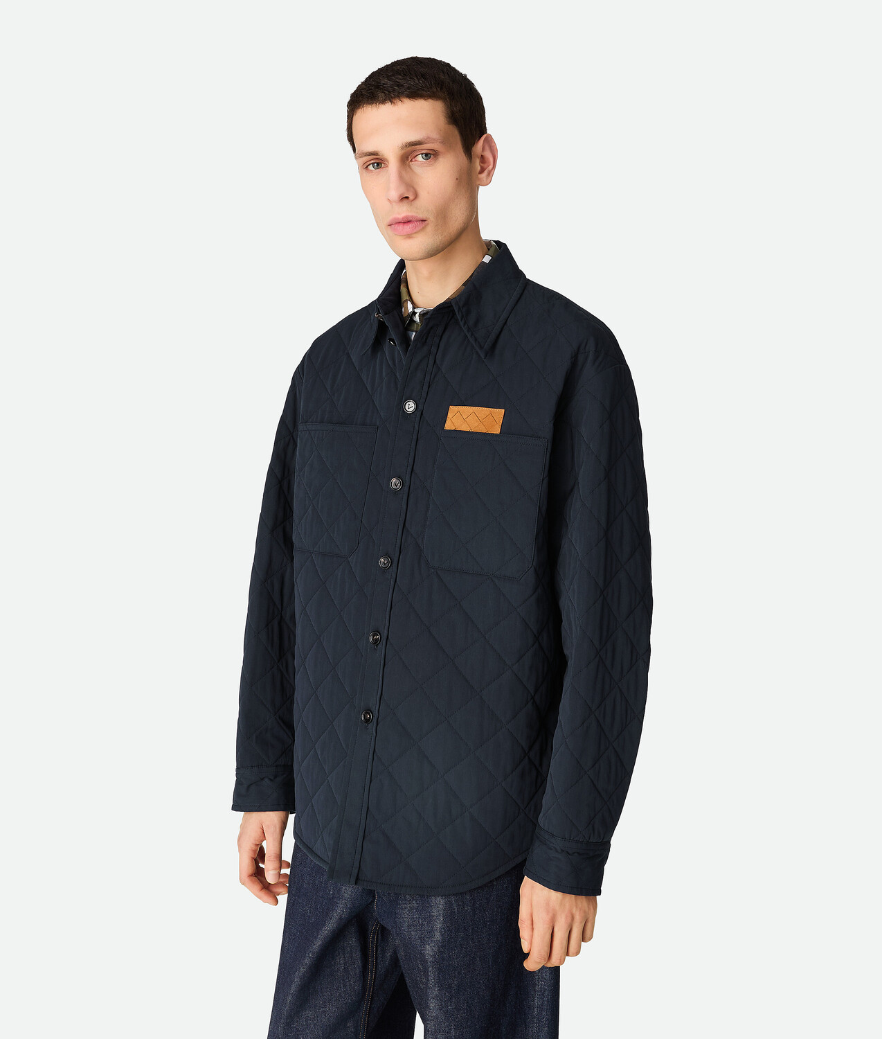 Quilted cotton overshirt BOTTEGA VENETA, полуночно-синий
Quilted cotton overshirt BOTTEGA VENETA, полуночно-синий