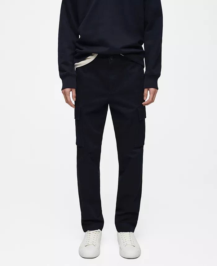 Мужские классические хлопковые карго-брюки MANGO, синий
Мужские классические хлопковые карго-брюки MANGO, синий