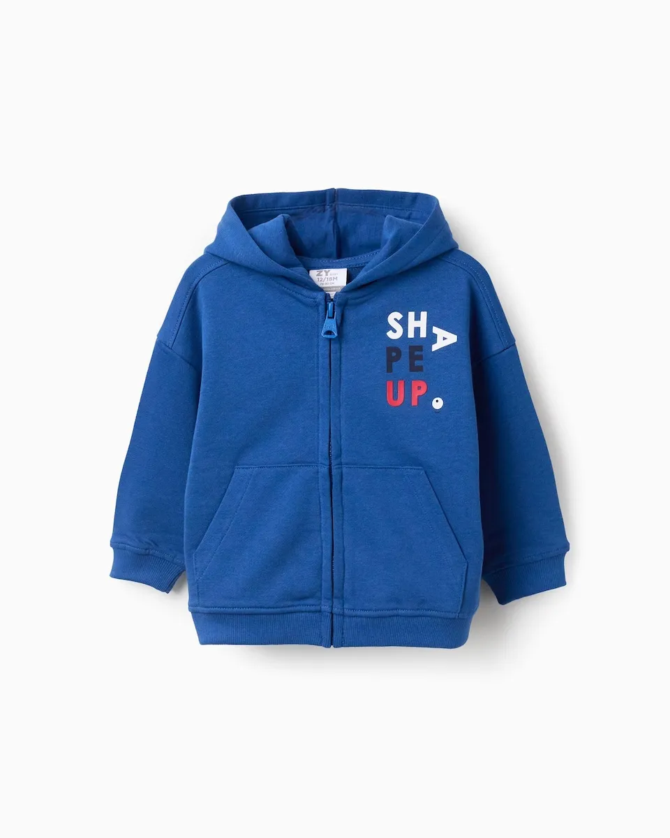 Детская толстовка с капюшоном, 100% хлопок Zippy, синий
Детская толстовка с капюшоном, 100% хлопок Zippy, синий