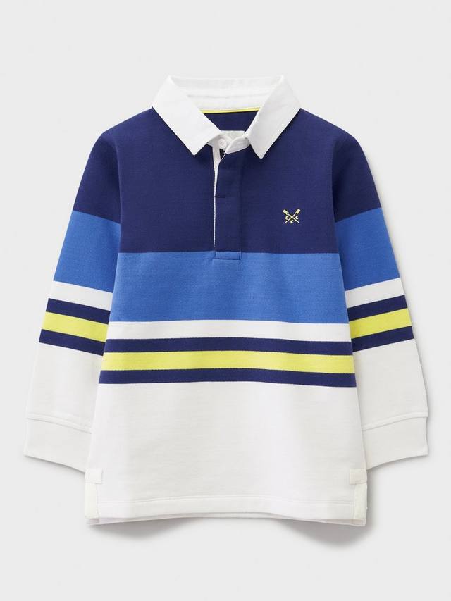 Детская полосатая регбийка с длинным рукавом из хлопковой смеси Crew Clothing, Multi Blue
Детская полосатая регбийка с длинным рукавом из хлопковой смеси Crew Clothing, Multi Blue
