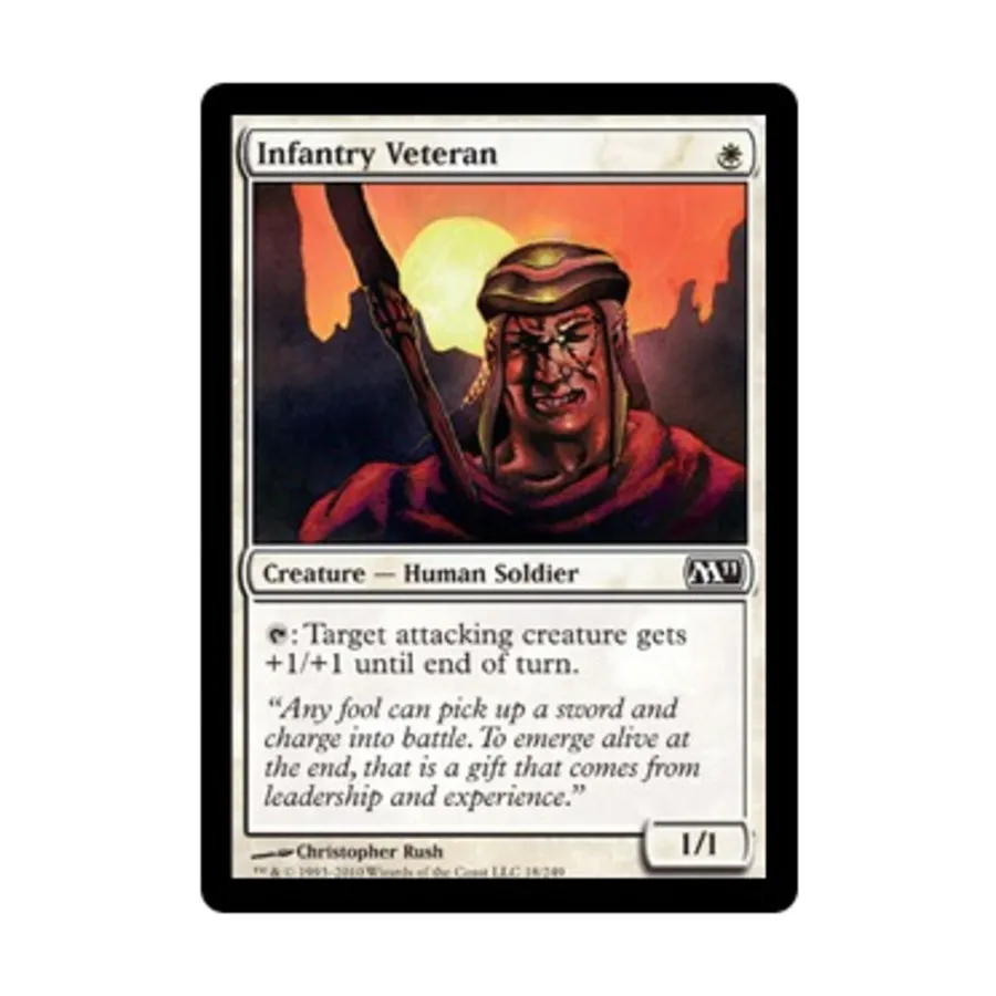CCG Ветеран пехоты (К), MTG - Magic 2011
CCG Ветеран пехоты (К), MTG - Magic 2011