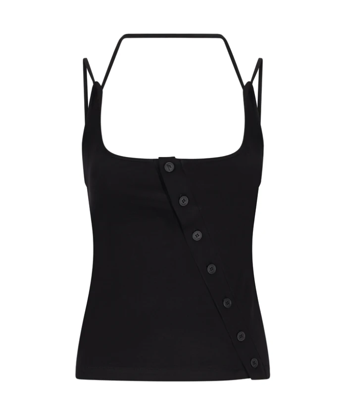 Светлая трикотажная футболка The Attico, черный
Светлая трикотажная футболка The Attico, черный