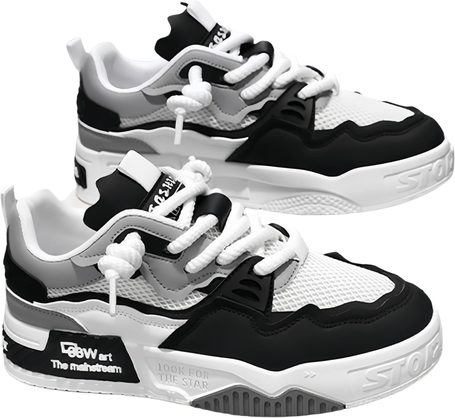 Мужские кроссовки большого размера в модном стиле пэчворк для скейтборда, легкие и удобные с противоскользящей подошвой, дышащие и мягкие Clolinde, черный
Мужские кроссовки большого размера в модном стиле пэчворк для скейтборда, легкие и удобные с противоскользящей подошвой, дышащие и мягкие Clolinde, черный