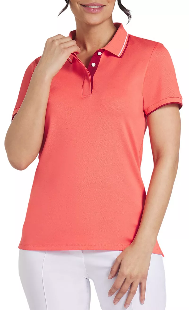 Женская футболка-поло для гольфа с короткими рукавами Puma пике, цвет Salmon
Женская футболка-поло для гольфа с короткими рукавами Puma пике, цвет Salmon