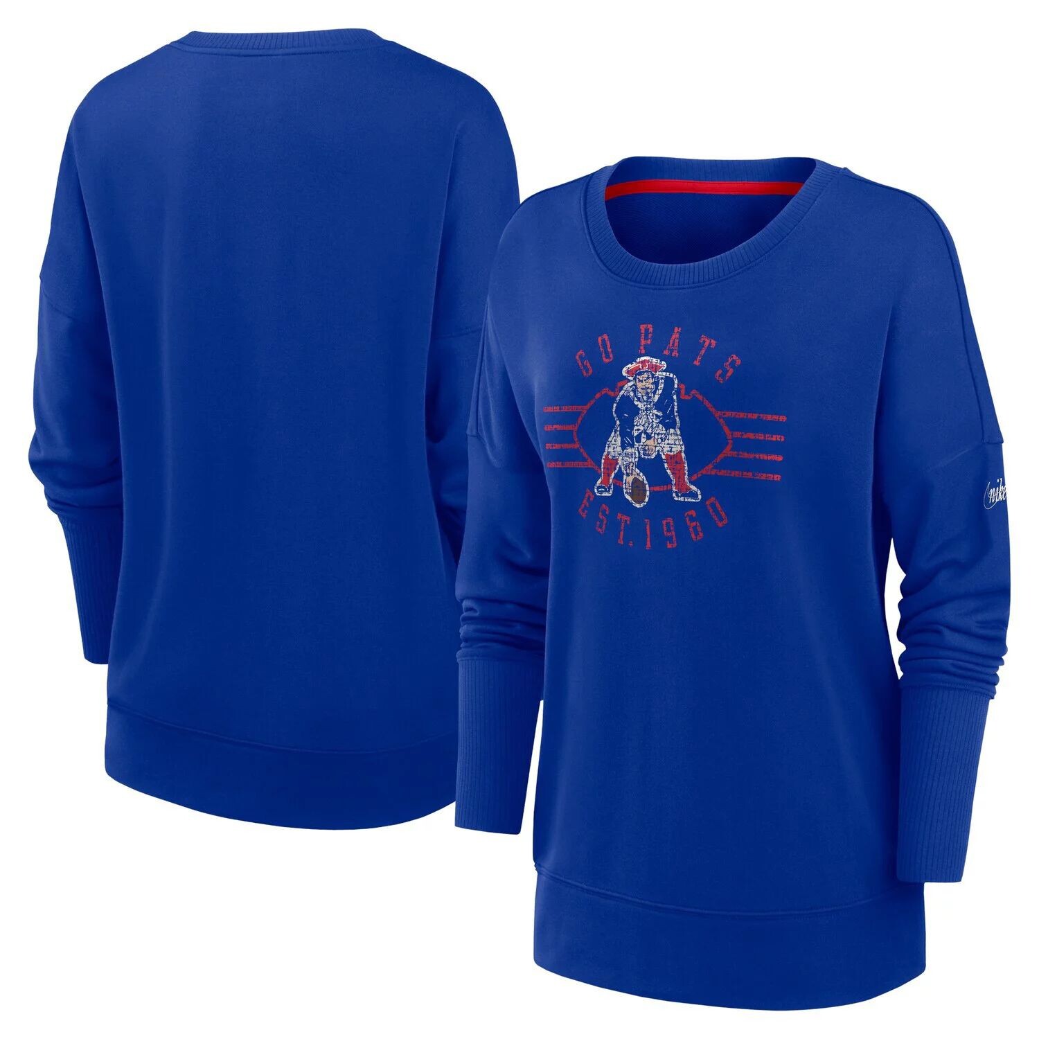 Женский пуловер Nike Royal New England Patriots Rewind Playback Icon Performance Nike
Женский пуловер Nike Royal New England Patriots Rewind Playback Icon Performance Nike