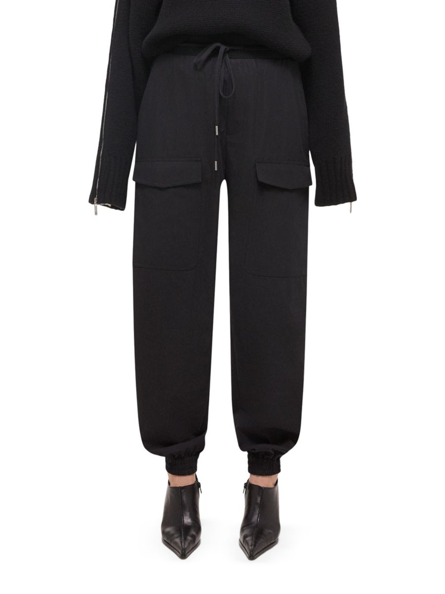 Зауженные брюки Zoot со шнурком Helmut Lang, черный
Зауженные брюки Zoot со шнурком Helmut Lang, черный