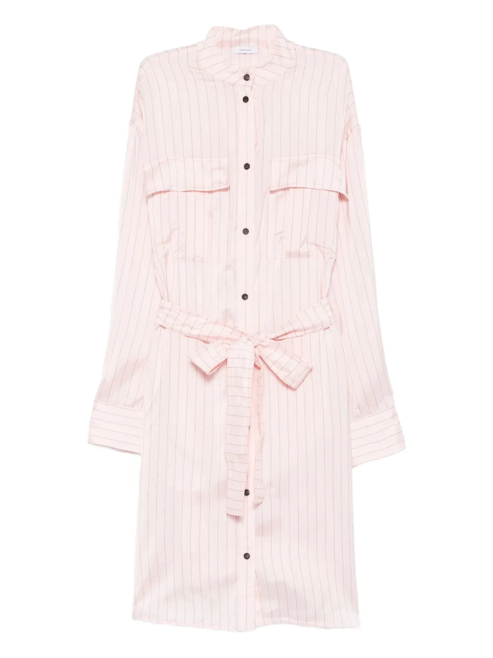 Платье-рубашка миди с поясом Ferragamo, розовый
Платье-рубашка миди с поясом Ferragamo, розовый
