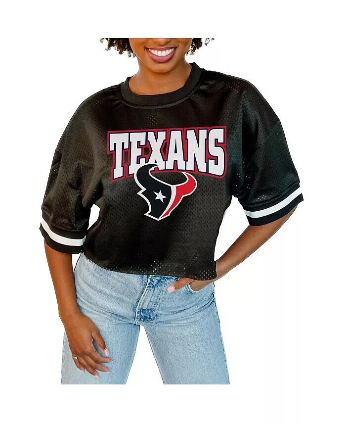 Женский черный укороченный топ из джерси Houston Texans Mesh Fashion Gameday Couture
Женский черный укороченный топ из джерси Houston Texans Mesh Fashion Gameday Couture