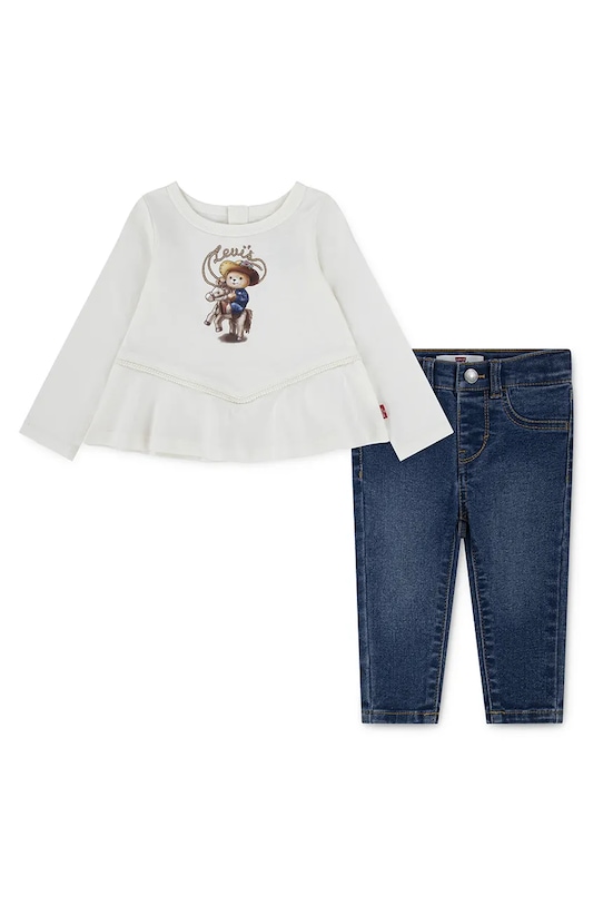 Комплект из 2-х детских вещей в стиле вестерн с топом и джинсами Levi'S, бежевый
Комплект из 2-х детских вещей в стиле вестерн с топом и джинсами Levi'S, бежевый