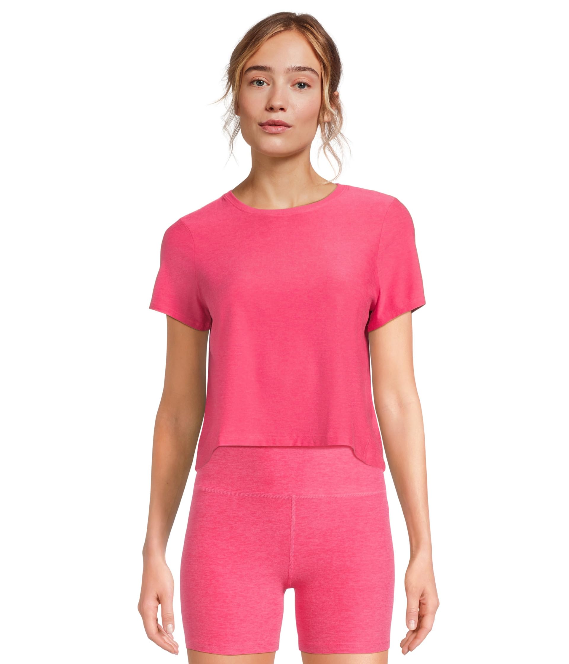 Футболка Beyond Yoga Featherweight Supreme Cropped Tee, цвет Vivid Pink Heather
Футболка Beyond Yoga Featherweight Supreme Cropped Tee, цвет Vivid Pink Heather