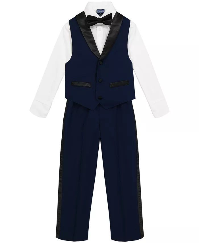 Комплект из 4 предметов: жилет-смокинг для малышей и мальчиков Nautica, синий
Комплект из 4 предметов: жилет-смокинг для малышей и мальчиков Nautica, синий