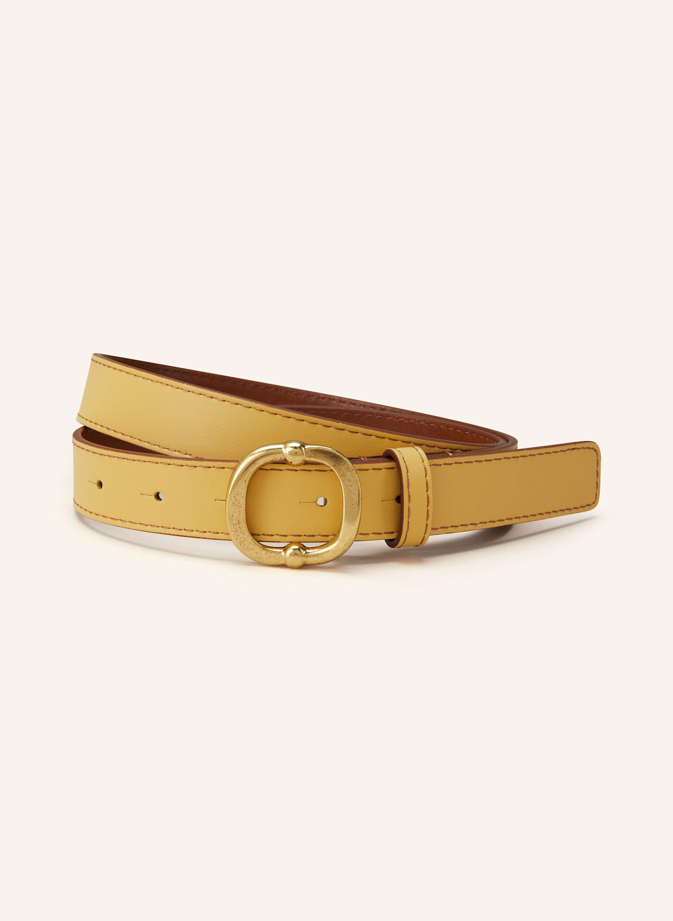 Кожаный ремень Claudie Pierlot, желтый 
Кожаный ремень Claudie Pierlot, желтый