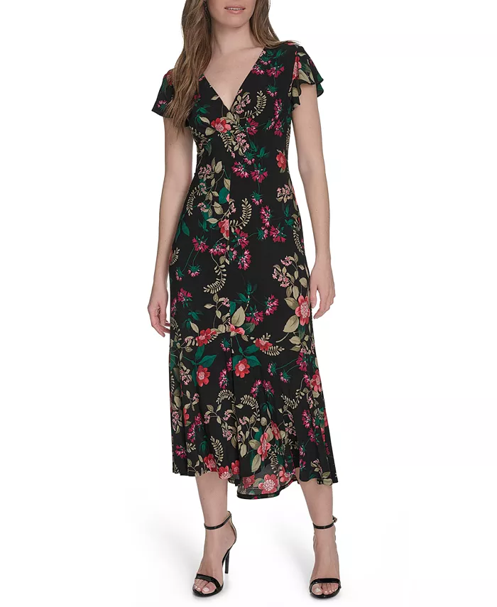 Женское платье миди с принтом и фасоном флаттер из джерси Tommy Hilfiger, черный
Женское платье миди с принтом и фасоном флаттер из джерси Tommy Hilfiger, черный