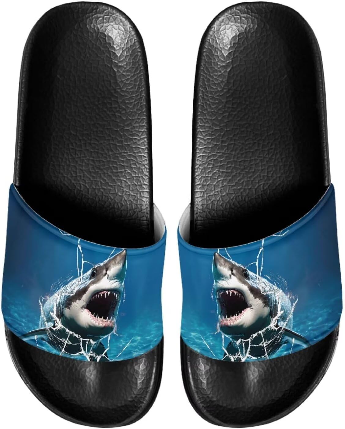 Противоскользящие сланцы для женщин и мужчин, открытые босоножки для дома, удобные плоские шлепанцы для ванной и пляжа Annejudy, Sea Shark Print
Противоскользящие сланцы для женщин и мужчин, открытые босоножки для дома, удобные плоские шлепанцы для ванной и пляжа Annejudy, Sea Shark Print