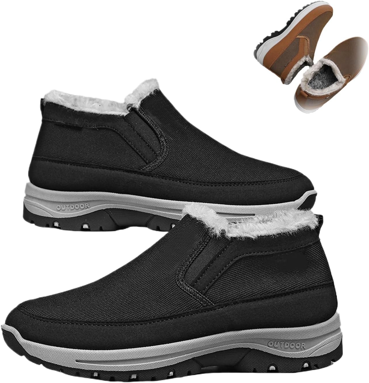 Мужские зимние ботинки GHTRHSB с застежкой без шнурков, утепленные, противоскользящие, повседневные, легкие, для походов и с ортопедической поддержкой, черный
Мужские зимние ботинки GHTRHSB с застежкой без шнурков, утепленные, противоскользящие, повседневные, легкие, для походов и с ортопедической поддержкой, черный