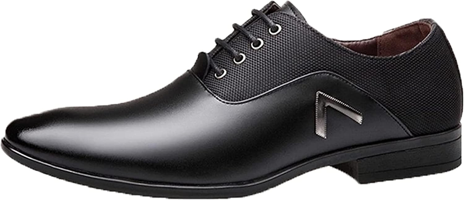 Мужские классические туфли Yiozoi, нескользящие, с острым носком, кожаные, на шнуровке, плоские, для офиса и официальных мероприятий, оксфорды, черный
Мужские классические туфли Yiozoi, нескользящие, с острым носком, кожаные, на шнуровке, плоские, для офиса и официальных мероприятий, оксфорды, черный