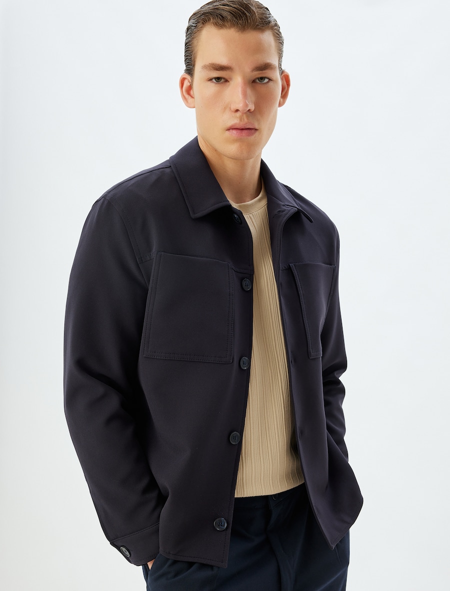 Пиджак стандартного кроя Koton, темно-синий
Пиджак стандартного кроя Koton, темно-синий