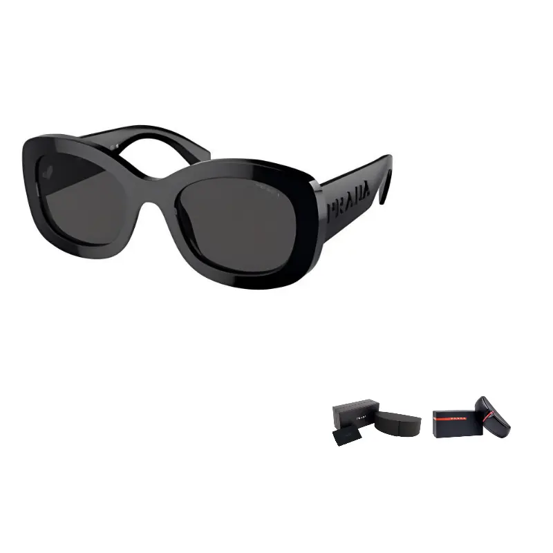PRADA Солнцезащитные очки асимметричной формы женские черные, Black
PRADA Солнцезащитные очки асимметричной формы женские черные, Black