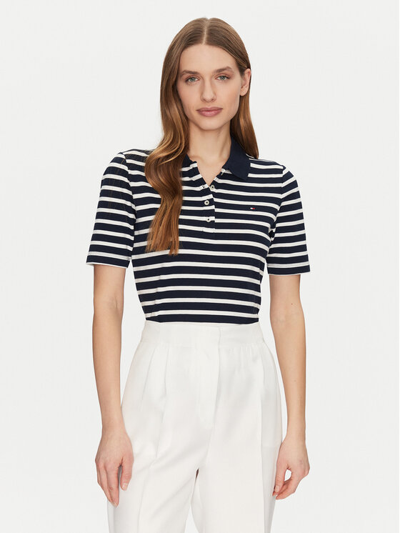 Рубашка поло стандартный крой 1985 WW0WW43224 Tommy Hilfiger, синий 
Рубашка поло стандартный крой 1985 WW0WW43224 Tommy Hilfiger, синий