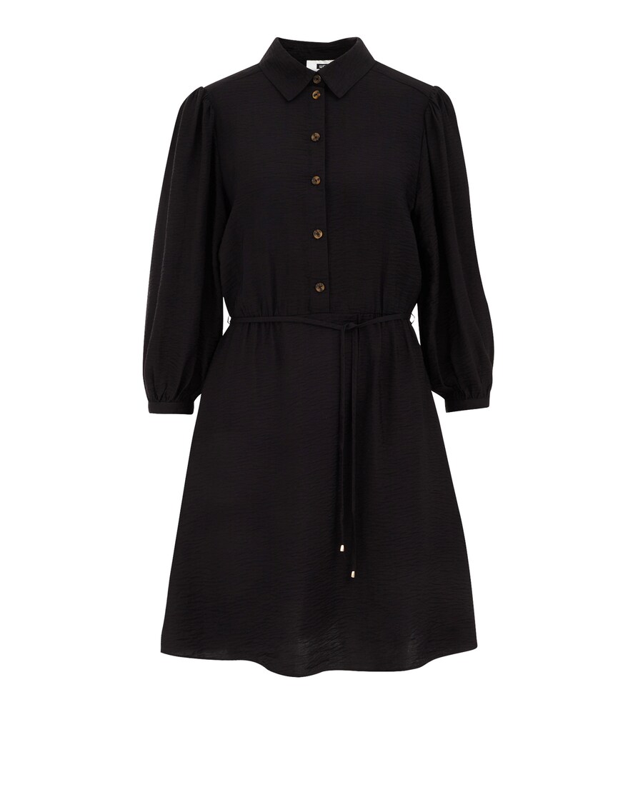 Платье-рубашка WE Fashion, черный 
Платье-рубашка WE Fashion, черный