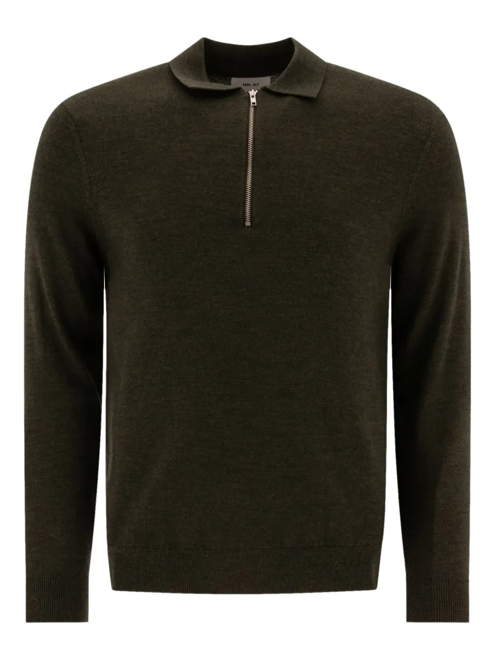 Рубашка-поло Sergio с застежкой-молнией на половину длины NN07, зеленый 
Рубашка-поло Sergio с застежкой-молнией на половину длины NN07, зеленый