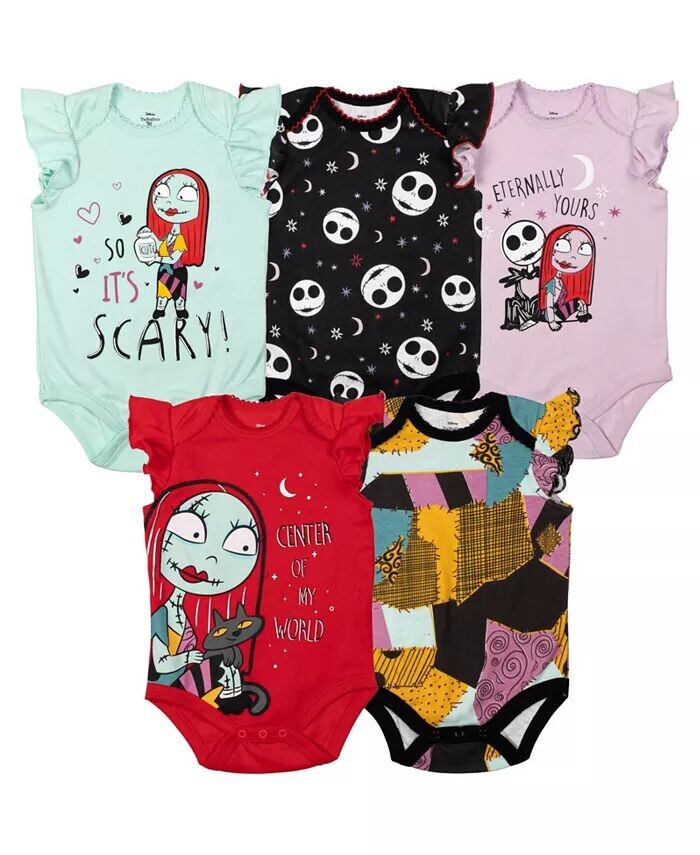 Комплект из 5 боди для маленьких мальчиков «Кошмар перед Рождеством» Салли Джек Скеллингтон для новорожденных от новорожденных до Disney, мультиколор
Комплект из 5 боди для маленьких мальчиков «Кошмар перед Рождеством» Салли Джек Скеллингтон для новорожденных от новорожденных до Disney, мультиколор