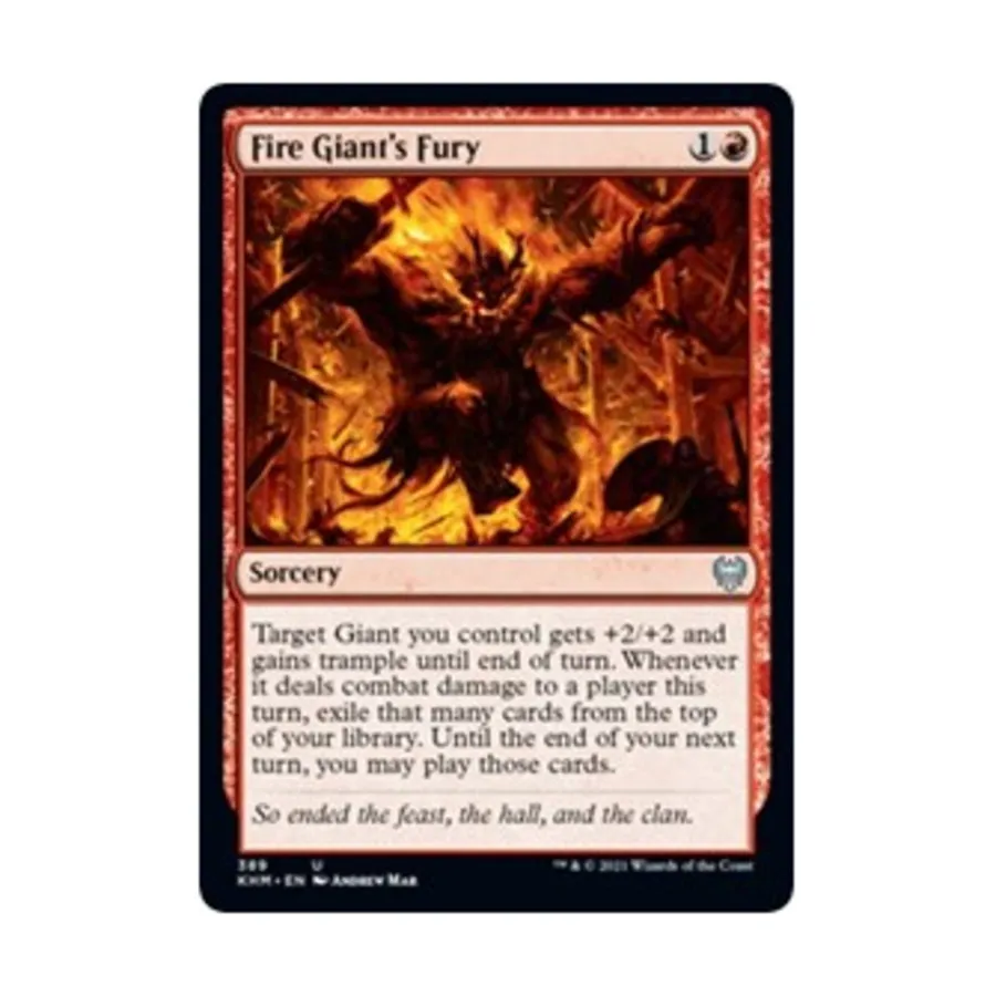 CCG Ярость огненного гиганта (U), MTG - Kaldheim
CCG Ярость огненного гиганта (U), MTG - Kaldheim