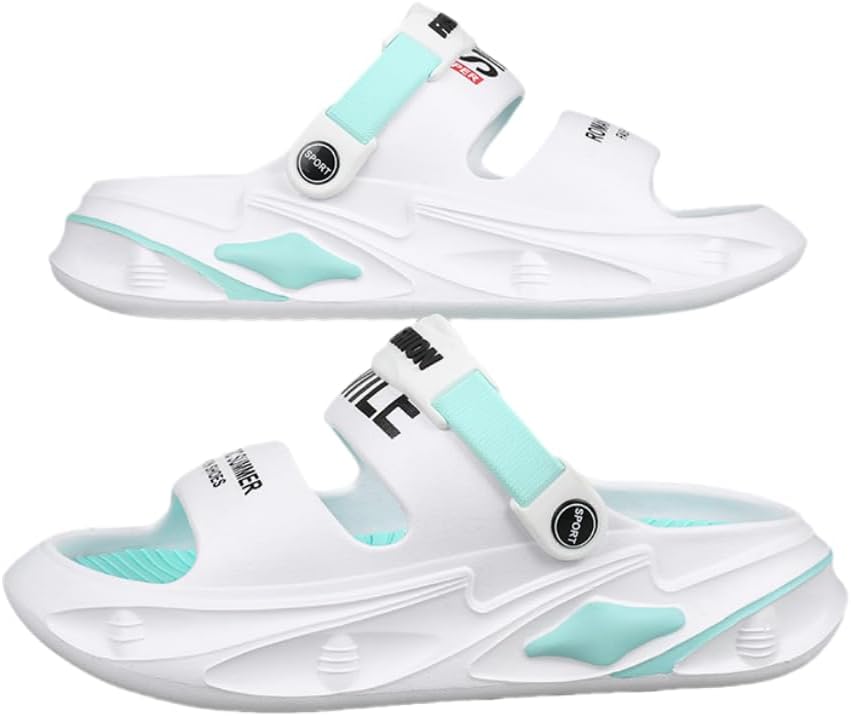 Мужские модные сандалии с открытым носком в стиле колор-блок, дышащие, удобные, с нескользящей подошвой, прочные EVA шлепанцы для повседневного ношения и активного отдыха на улице Hhhchpm, белый/зеленый
Мужские модные сандалии с открытым носком в стиле колор-блок, дышащие, удобные, с нескользящей подошвой, прочные EVA шлепанцы для повседневного ношения и активного отдыха на улице Hhhchpm, белый/зеленый