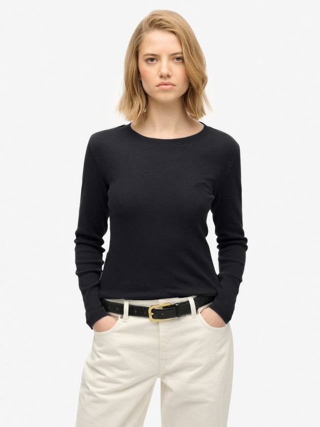 Хлопковая футболка с длинными рукавами и круглым вырезом Superdry, Bison Black
Хлопковая футболка с длинными рукавами и круглым вырезом Superdry, Bison Black