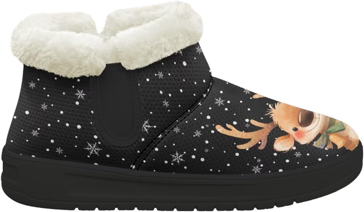 Зимние теплые плюшевые ботинки Forchrinse с меховой подкладкой для женщин и мужчин, удобные зимние ботильоны для прогулок, Christmas Deer
Зимние теплые плюшевые ботинки Forchrinse с меховой подкладкой для женщин и мужчин, удобные зимние ботильоны для прогулок, Christmas Deer