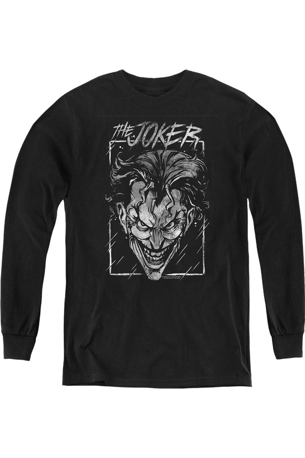 Батмен Джокер Шторм на черном молодежном худи с длинным рукавом Gildan
Батмен Джокер Шторм на черном молодежном худи с длинным рукавом Gildan