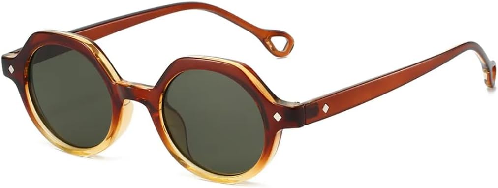 Ретро-солнцезащитные очки класса люкс с леопардовым градиентом, круглые, женские, в маленькой оправе, модные повседневные мужские солнцезащитные очки с защитой от УФ-излучения UV400 SZVVBKK, Tea Grey Green
Ретро-солнцезащитные очки класса люкс с леопардовым градиентом, круглые, женские, в маленькой оправе, модные повседневные мужские солнцезащитные очки с защитой от УФ-излучения UV400 SZVVBKK, Tea Grey Green