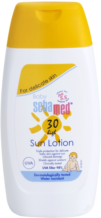 Солнцезащитное молочко для детей с солнцезащитным эффектом SPF 30 Sebamed, 200 мл
Солнцезащитное молочко для детей с солнцезащитным эффектом SPF 30 Sebamed, 200 мл