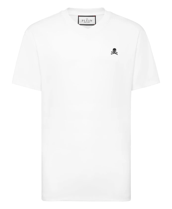 Простая футболка с V-образным вырезом и черепом Philipp Plein, белый
Простая футболка с V-образным вырезом и черепом Philipp Plein, белый