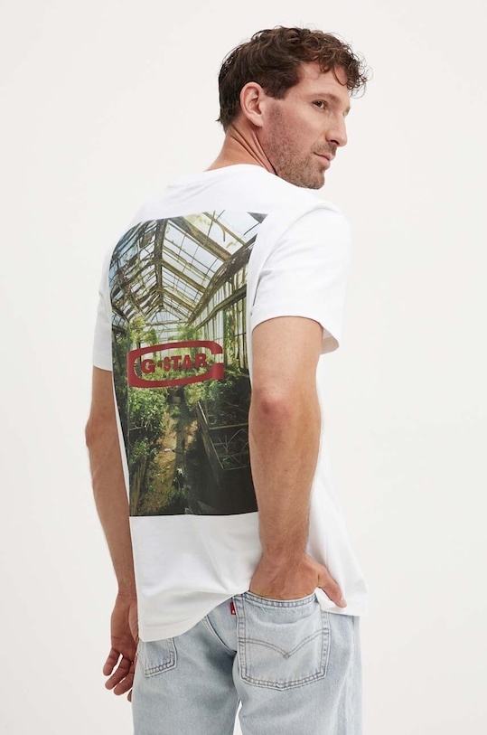 Хлопковая футболка G-Star, белый
Хлопковая футболка G-Star, белый