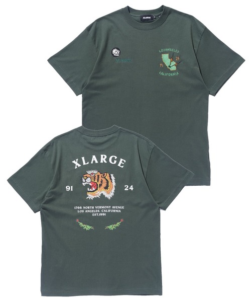 XLARGE Футболка, короткий рукав, оверсайз, TIGER, зеленый
XLARGE Футболка, короткий рукав, оверсайз, TIGER, зеленый