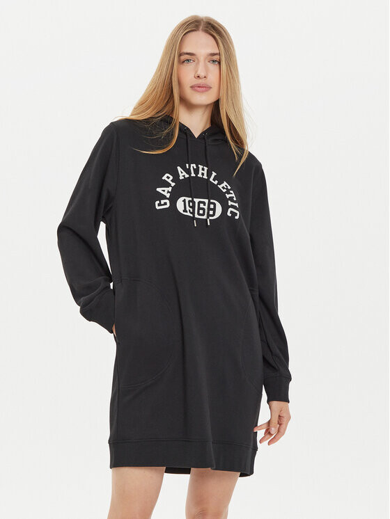 Трикотажное платье свободного кроя Gap, черный
Трикотажное платье свободного кроя Gap, черный