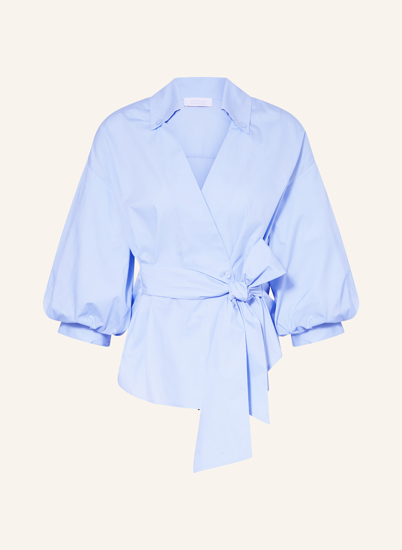 Блузка с запахом Rich & Royal, голубой
Блузка с запахом Rich & Royal, голубой