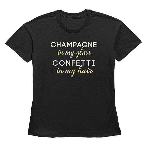 Футболка с принтом Women's champagne in my glass confetti in my hair Unbranded
Футболка с принтом Women's champagne in my glass confetti in my hair Unbranded