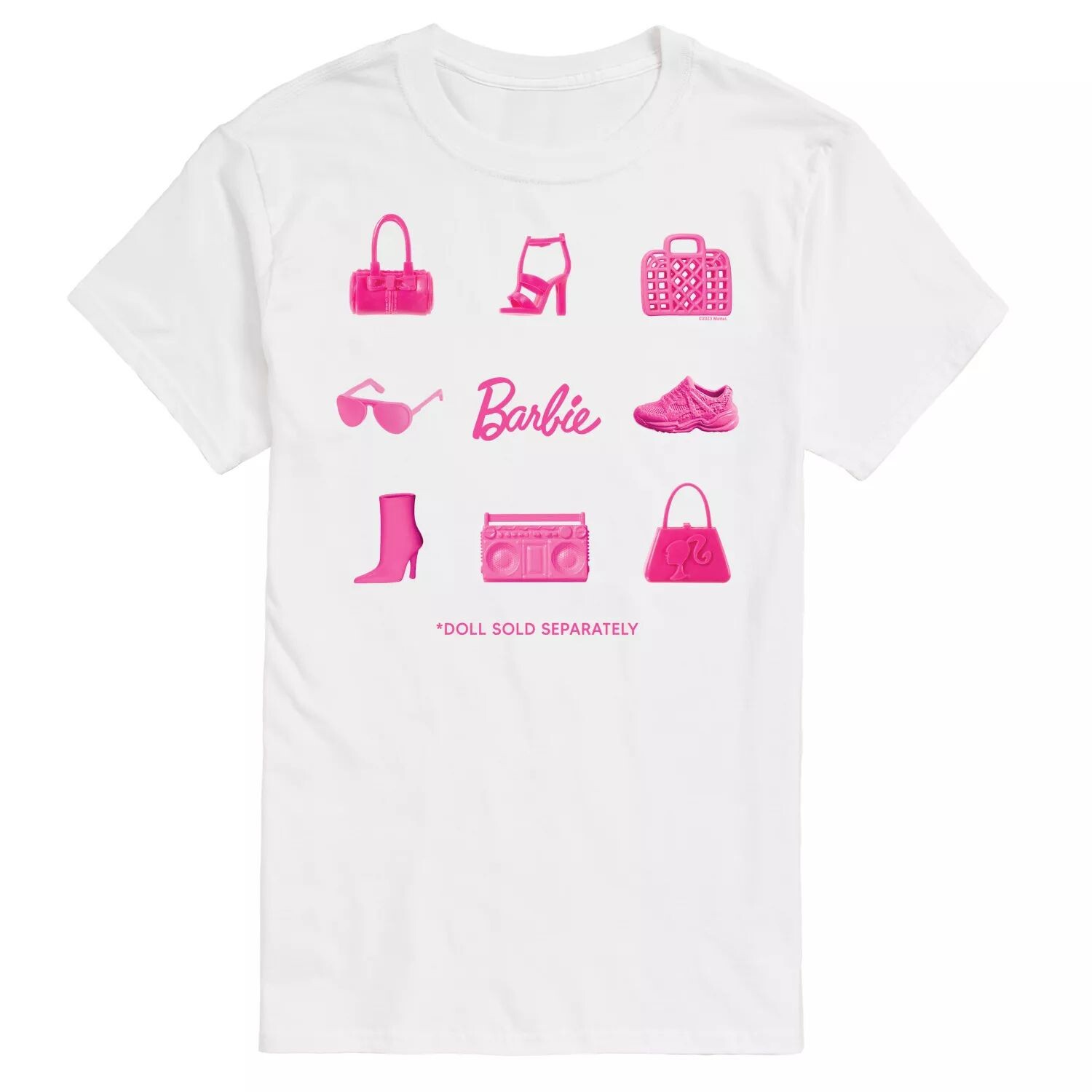 Большая и высокая кукла-сетка продается отдельно. Футболка с рисунком. Barbie
Большая и высокая кукла-сетка продается отдельно. Футболка с рисунком. Barbie