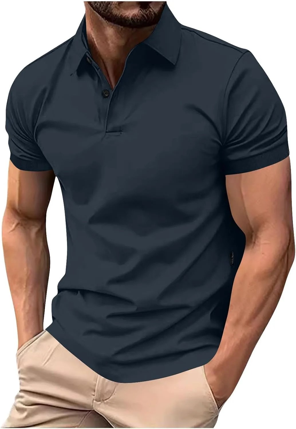 Мужская поло для гольфа летняя с коротким рукавом и отложным воротником NATHGAM
Мужская поло для гольфа летняя с коротким рукавом и отложным воротником NATHGAM