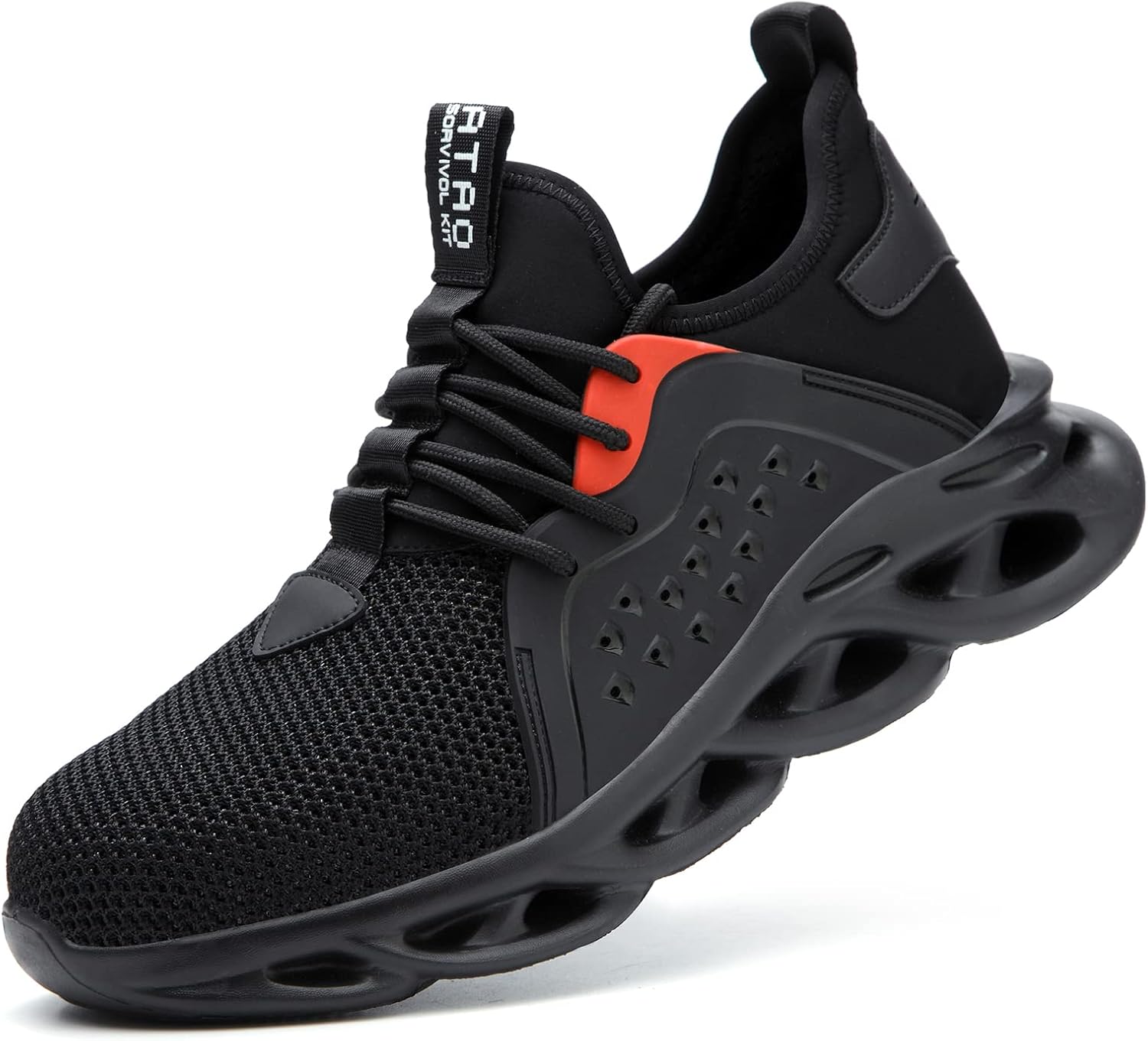 Мужские стальные ботинки Micoklinlin с дышащей сеткой, безопасные кроссовки для лета с легким весом и светоотражающей полосой, черный
Мужские стальные ботинки Micoklinlin с дышащей сеткой, безопасные кроссовки для лета с легким весом и светоотражающей полосой, черный